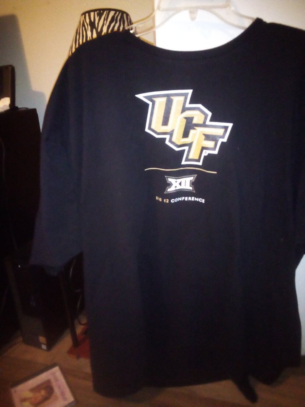 UCF Big XII Conference Gildan Black Cotton Long Sleeve Shirt 4XL like new